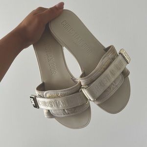 Dior slides with Velcro closure
